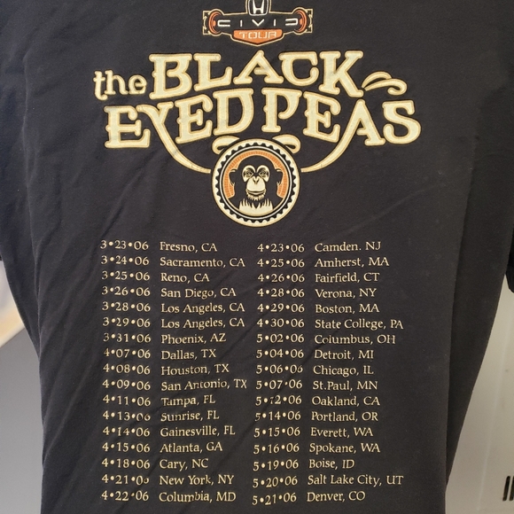 Black Eyed Peas 2006 Tour XL T-Shirt - Picture 7 of 8